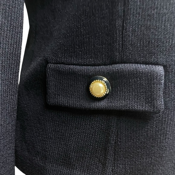 ST.JOHN Sapphire Knit Blazer Navy Size 4 - Picture 8 of 16
